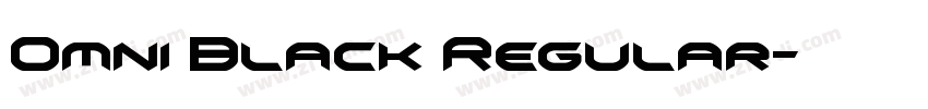 Omni Black Regular字体转换